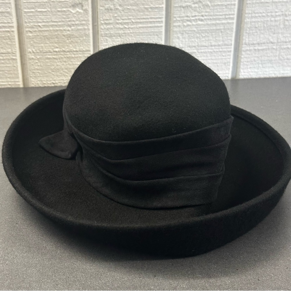 Scala 100% Wool Elegant Women's Black Hat